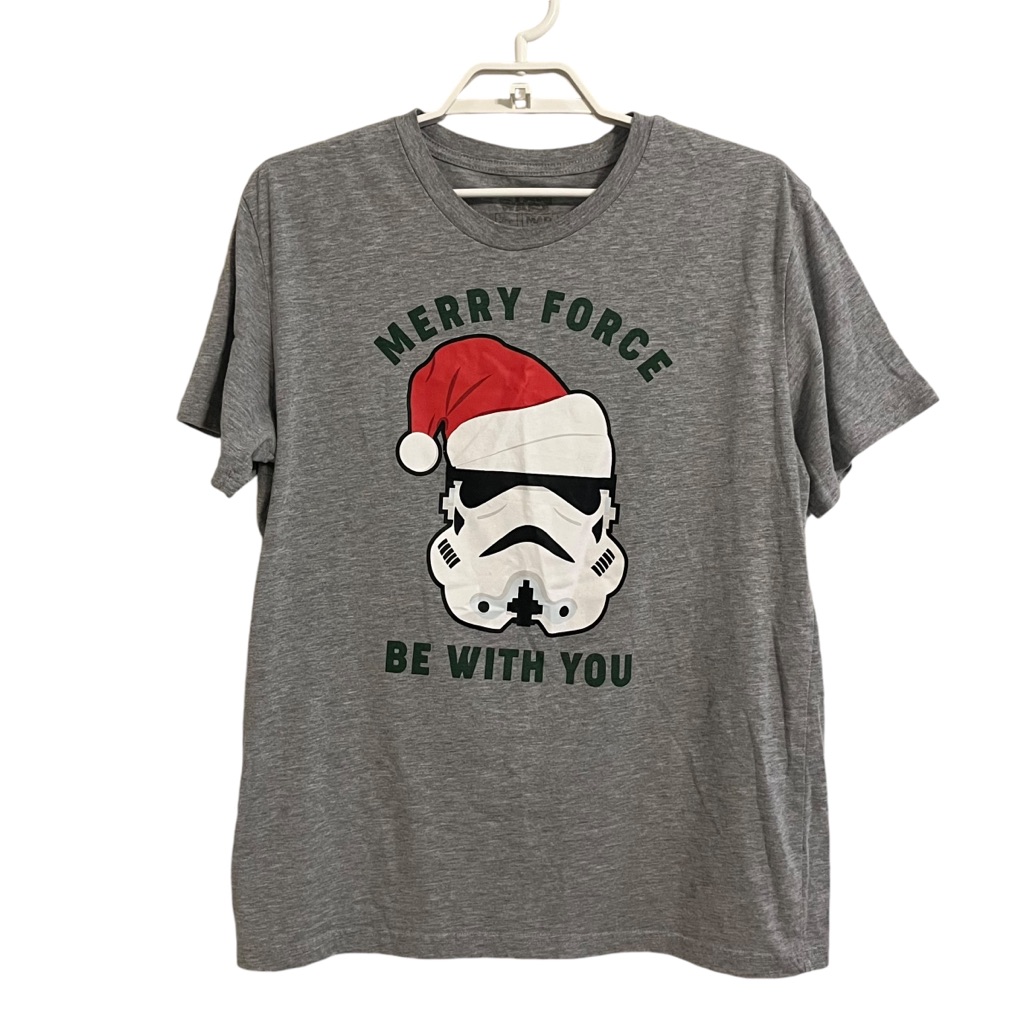Star Wars Storm Trooper Merry Force Be With You Tshirt